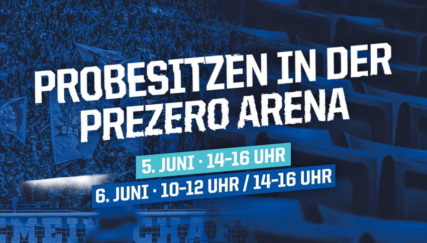 Photo to the news: Try out seats for your TSG season ticket