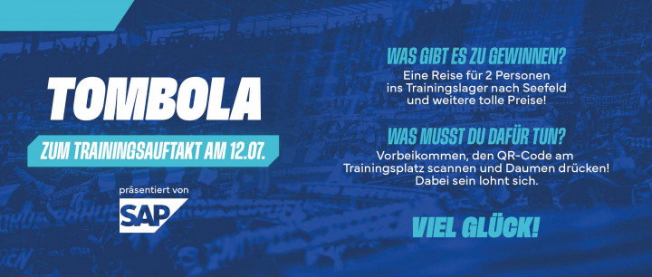 Trainingsauftakt mit Losglück – die TSG-Tombola präsentiert von SAP